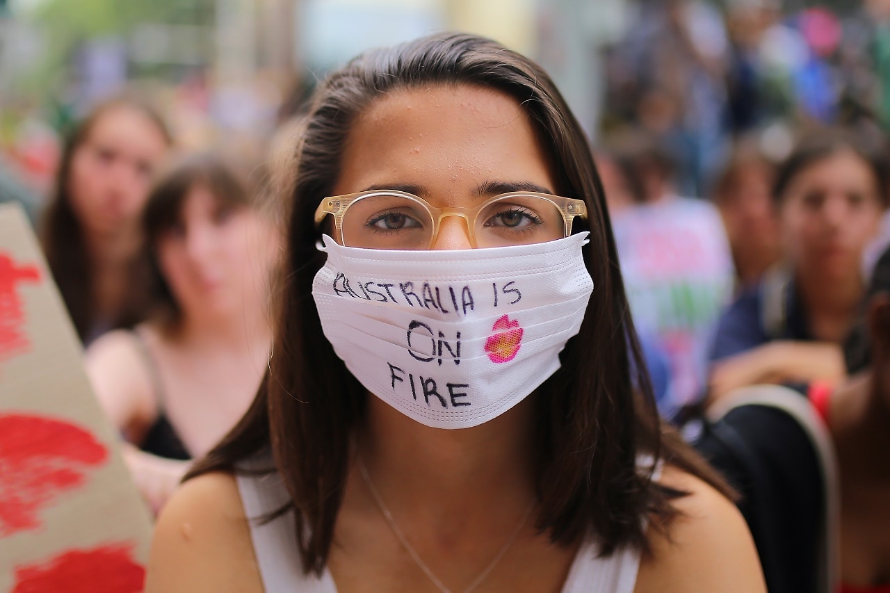 A protest in Sydney in November. 