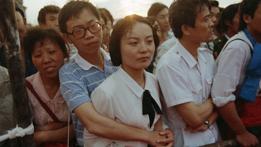 Couple in Tiananmen Square