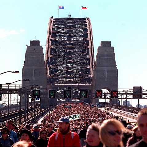 More than 250,000 people took part in the landmark walk across the Sydney Harbour Bridge