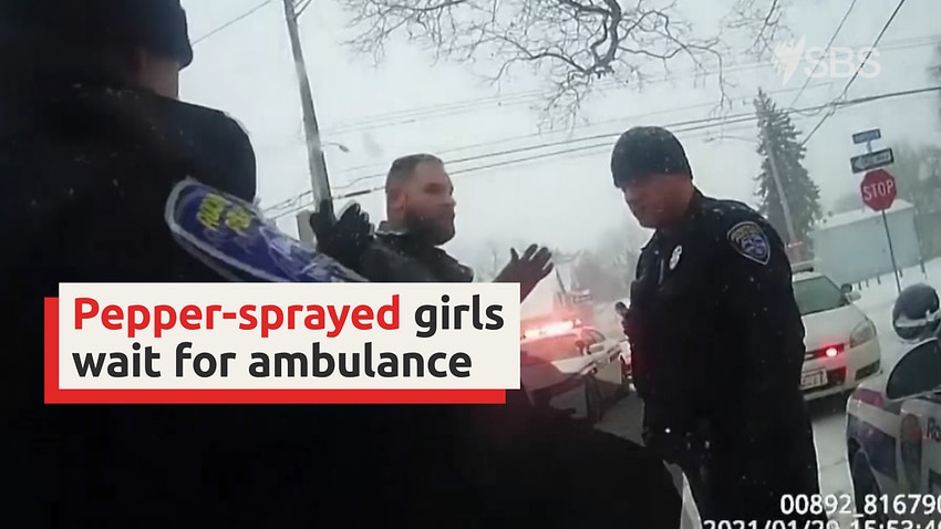 Video Captures Pepper Sprayed Girls Wait For Ambulance Sbs News