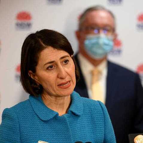 NSW Premier Gladys Berejiklian addresses media during a press conference at NSW Parliament, in Sydney, Wednesday,  23 June, 2021.