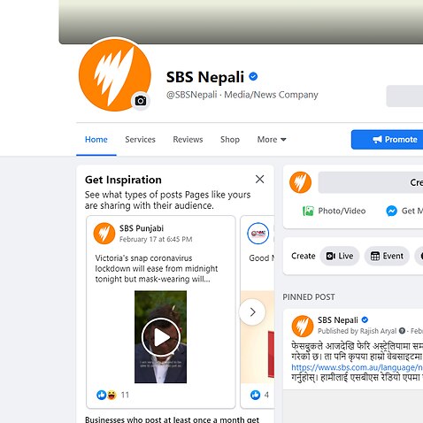 SBS News' Facebook page was restored early on Friday morning