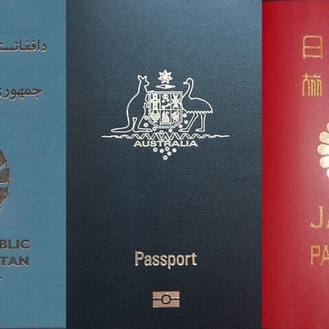 Japanese, Australian and Afghan Passports