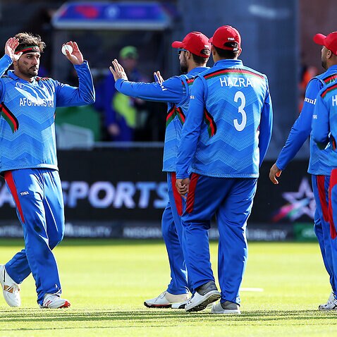 Afghanistan's Hamid Hassan during the ICC Cricket World Cup in 2019