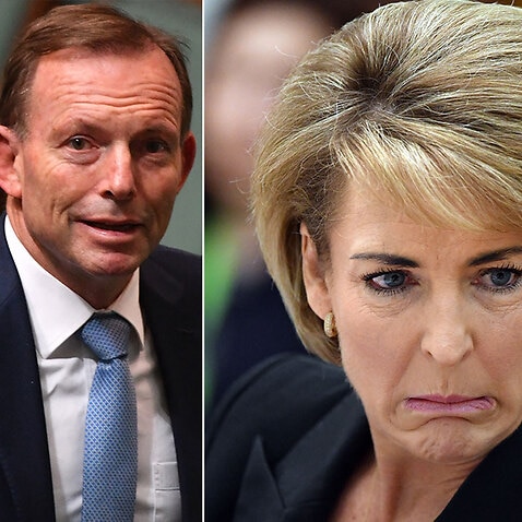 Tony Abbott and Michaelia Cash.