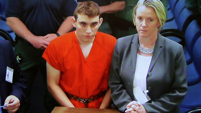 school shooting suspect Nikolas Cruz (left)