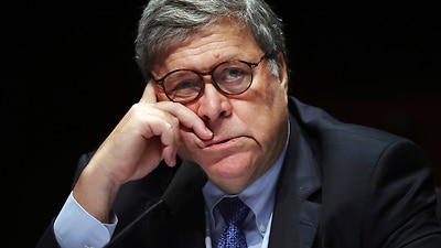 Attorney General William Barr testifies before the House Judiciary Committeeat the US Capitol Visitors Center 28 July, 2020 in Washington, DC.