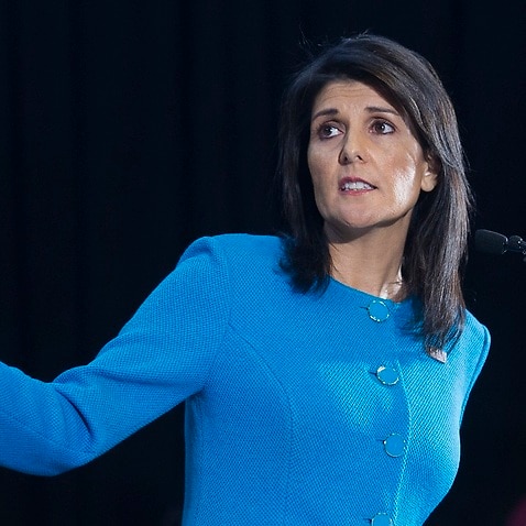 The US government has negotiated a significant cut in the UN budget. Pictured is US ambassador to the UN Nikki Haley.