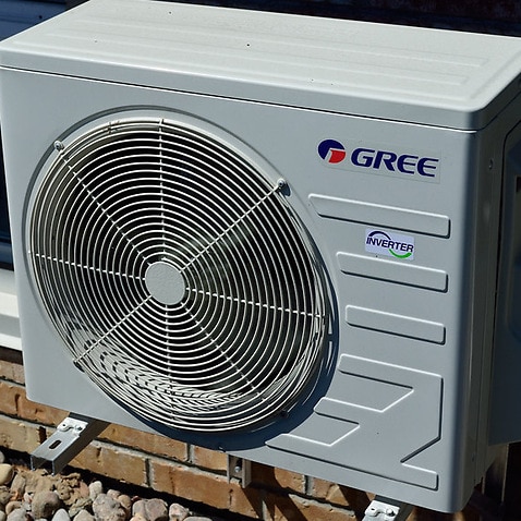 Switching air-conditioning to recycle or recirculate to help filter particles from indoor air.