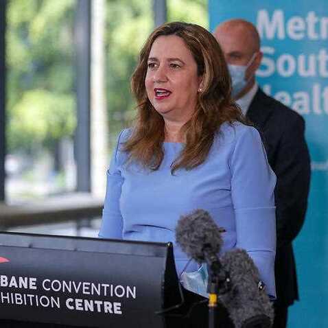 Queensland Premier Annastacia Palaszczuk addresses the media during a press conference