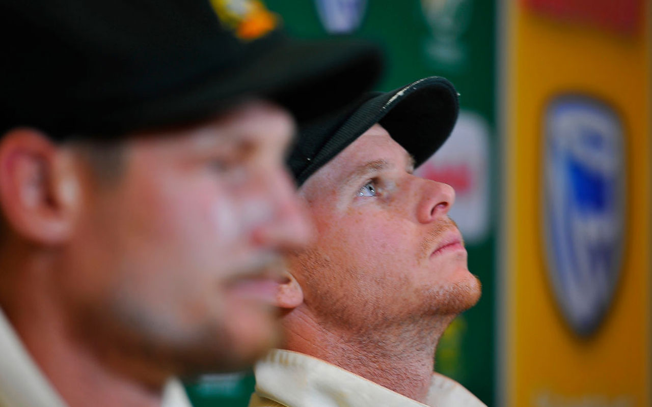 Smith is close to losing his captaincy after this affray. (Cricket Australia) 