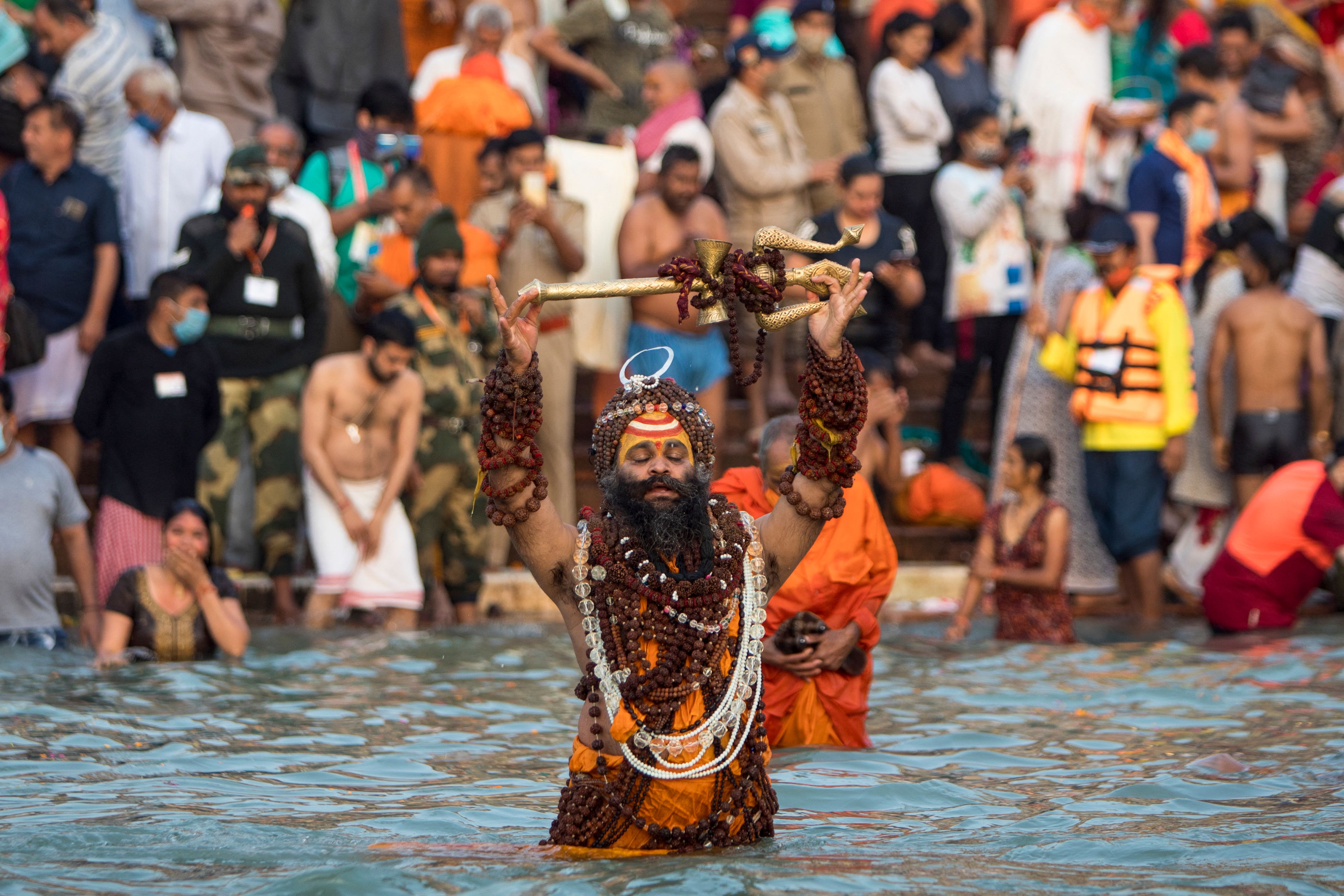 The religious conclave was held in Haridwar, an important Hindu pilgrimage site in the state of Uttarakhand, in northern India.