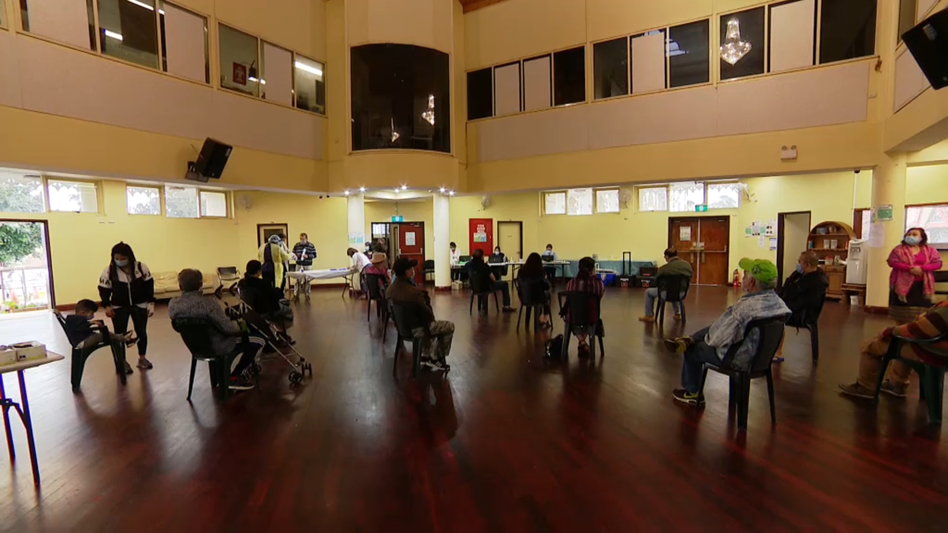 Inside the coronavirus clinic at Wat Phrayortkeo Dhammayanaram Lao Buddhist Temple