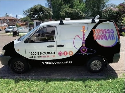 Express Hookah's delivery van