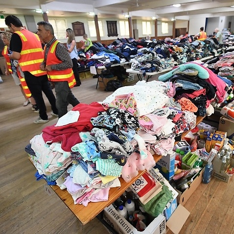 Victorian Premier Daniel Andrews says they don't need any more food and clothes donated. 
