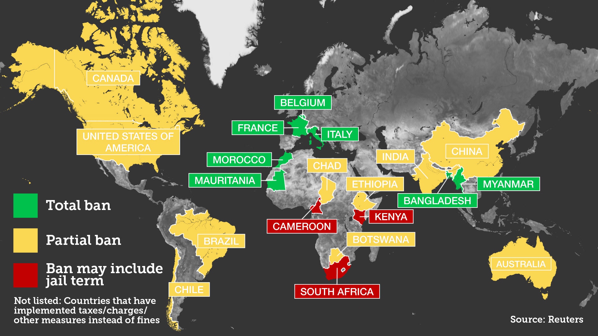 Taxes, fines and jail time: The strictest plastic bag laws around the world | SBS News