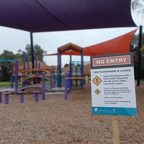 Playgrounds have been closed, because doctors worry the virus could be passed on to the children and grown-ups that go there.
