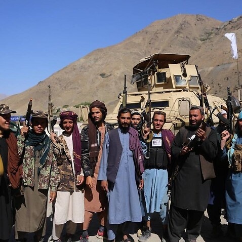 Taliban fighters in the Panjshir Valley