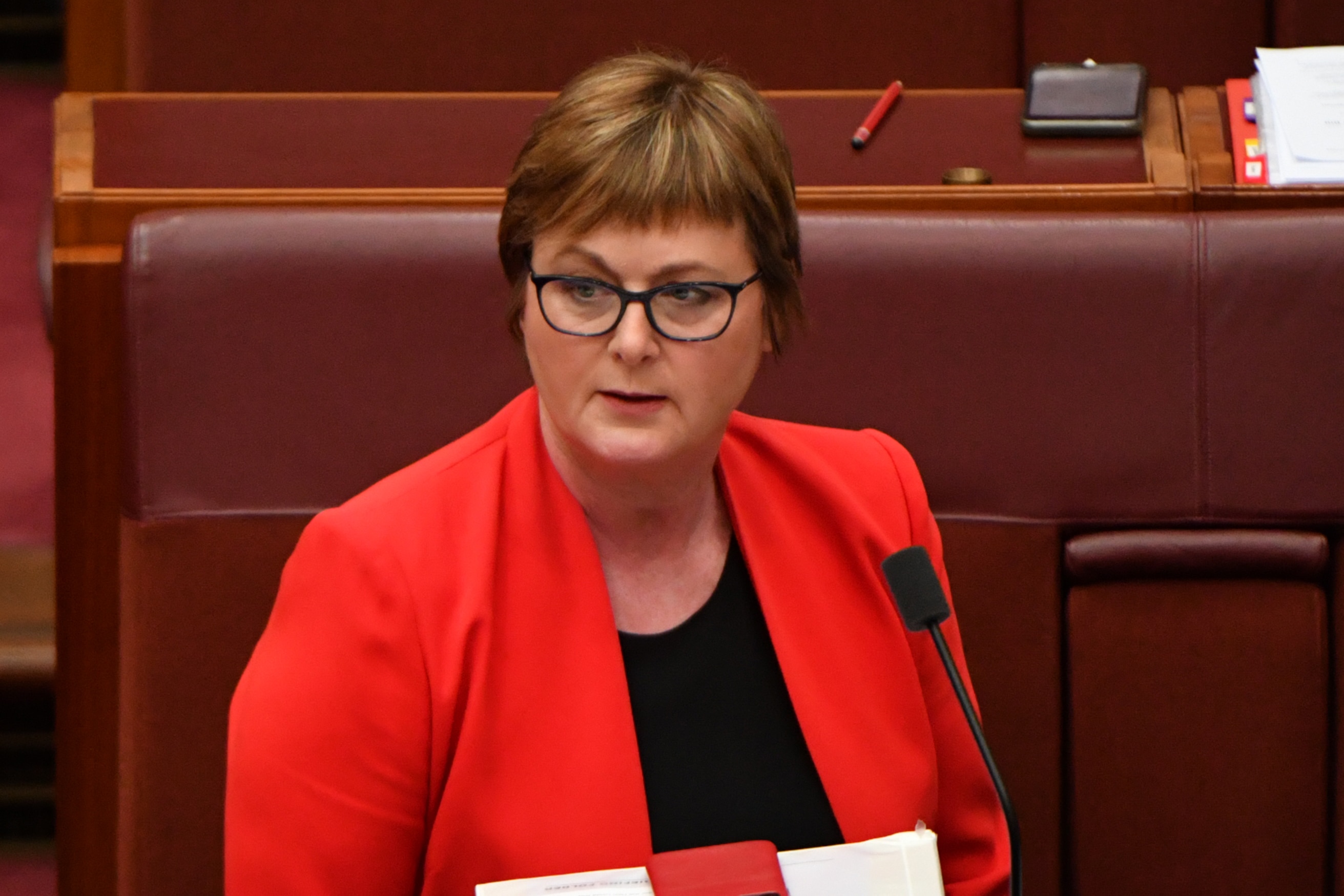 Minister for Defence Linda Reynolds during Question Time in the Senate chamber.