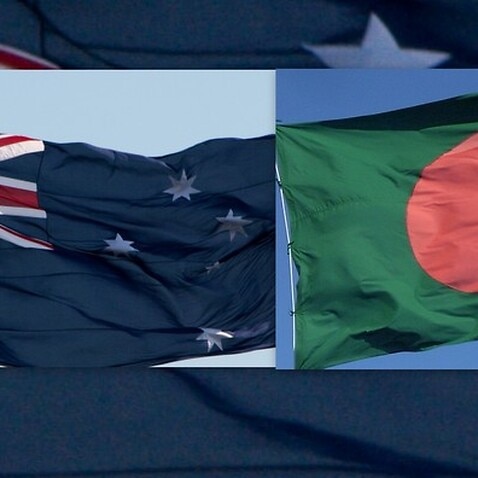 Australia and Bangladesh flag