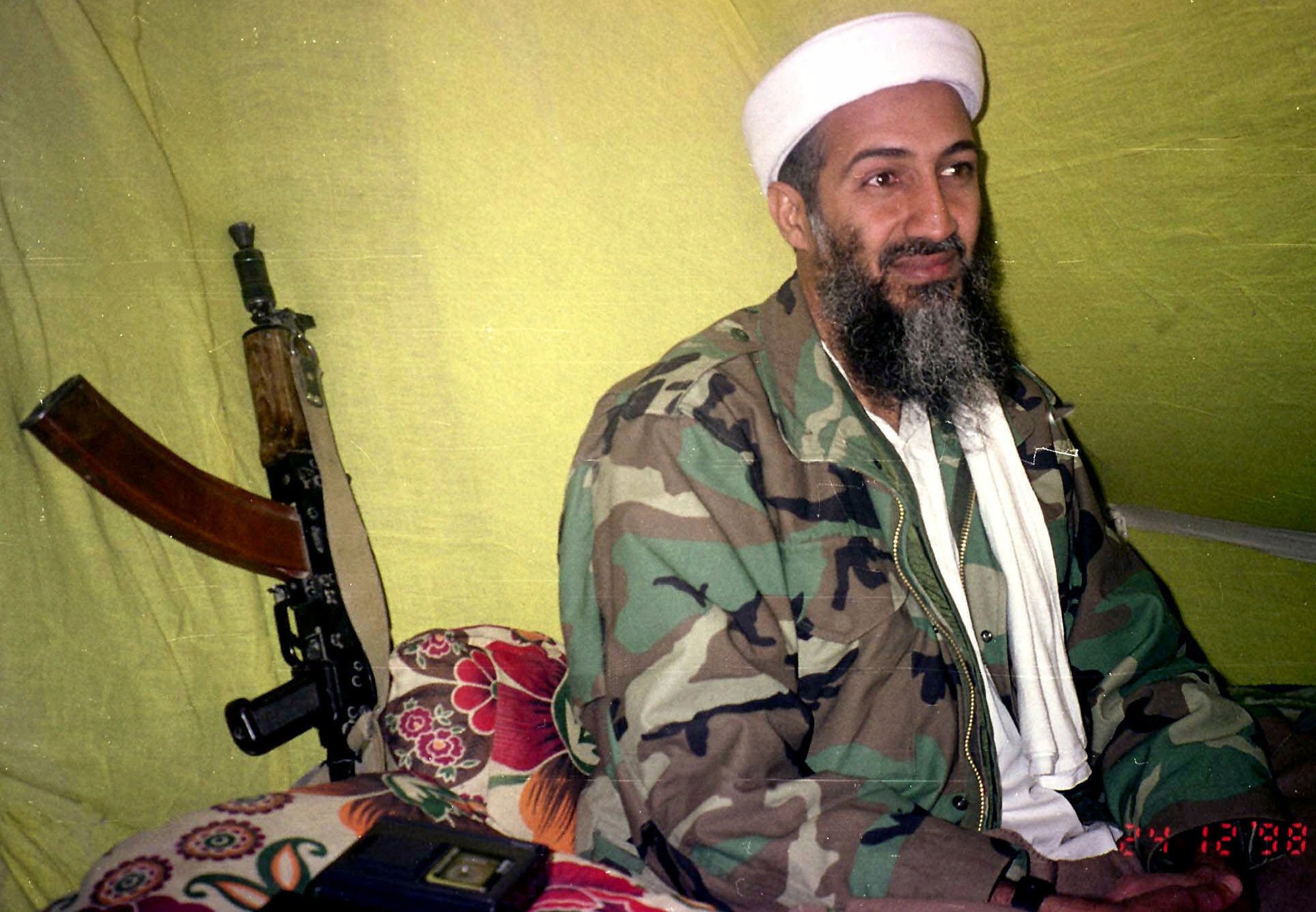 Osama Bin Laden in Afghanistan in 1998.