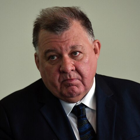 Craig Kelly during a press conference at Parliament House in Canberra, Monday, August 23, 2021. 