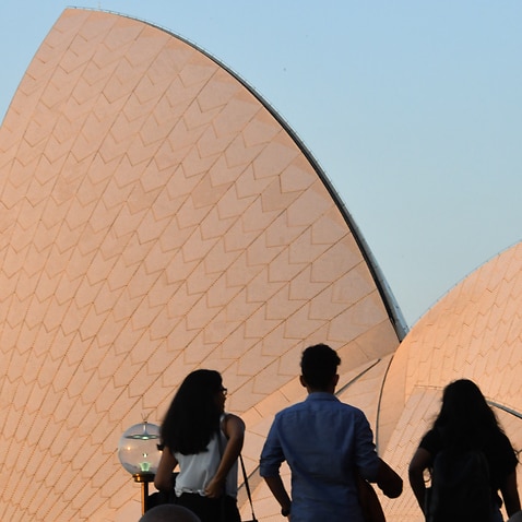 The sails of the Sydney Opera House in Sydney, Thursday, April 29, 2021. (AAP Image/Mick Tsikas) NO ARCHIVING