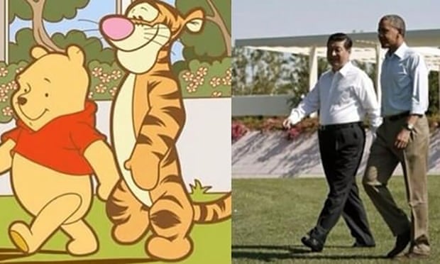 A photo of President Xi Jinping and Barack Obama prompted the comparisons to the AA Milne characters.