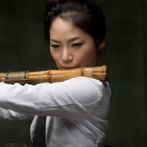 The Korean bamboo flutist(taegŭm), Hyelim Kim