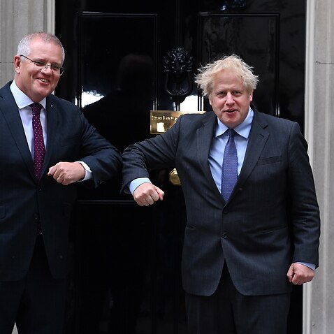 Scott Morrison urges Boris Johnson to seize a  UK Free Trade Agreement.