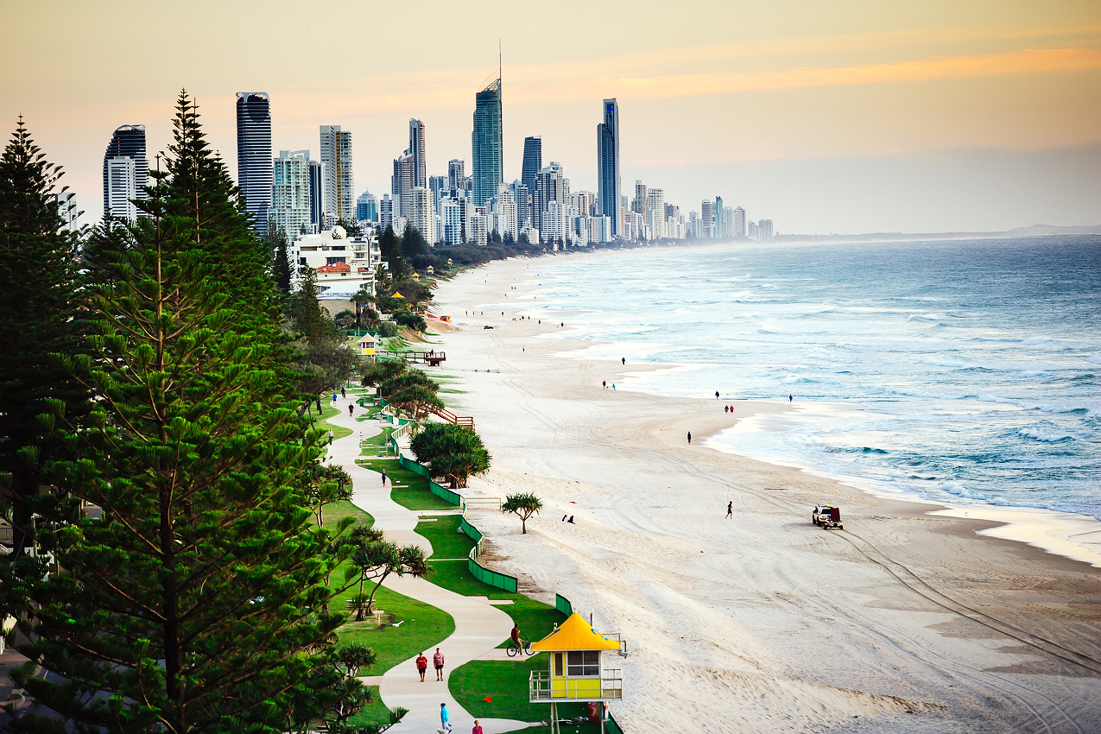Surfers Paradise from Burleigh Beachfront