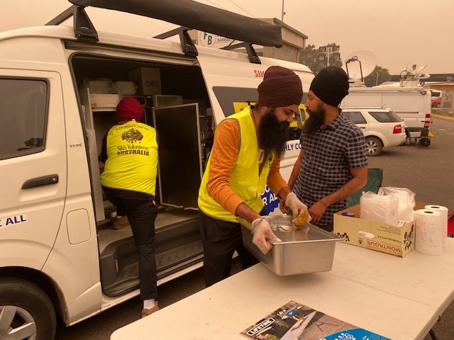The group has been giving out free food for five days.