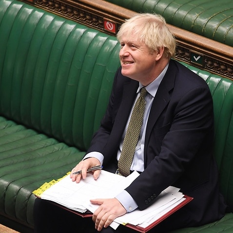 British Prime Minister Boris Johnson during Question TIme 