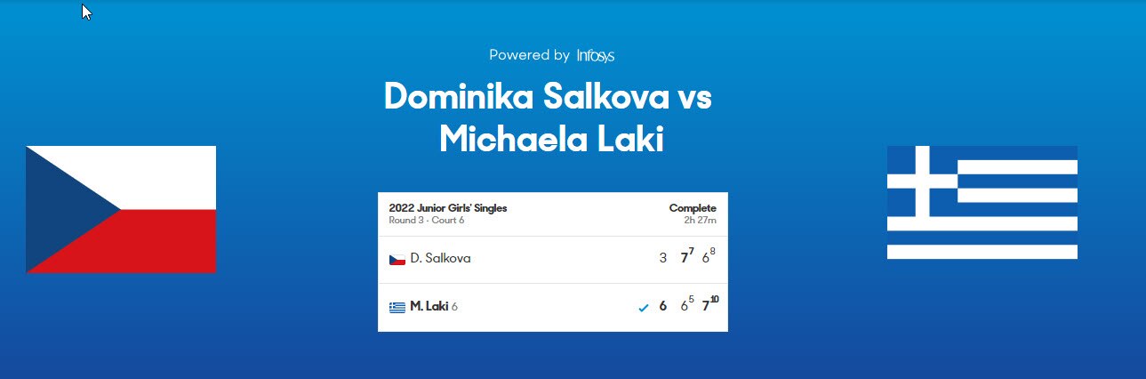 Michaela Laki vs Dominika Salkova.