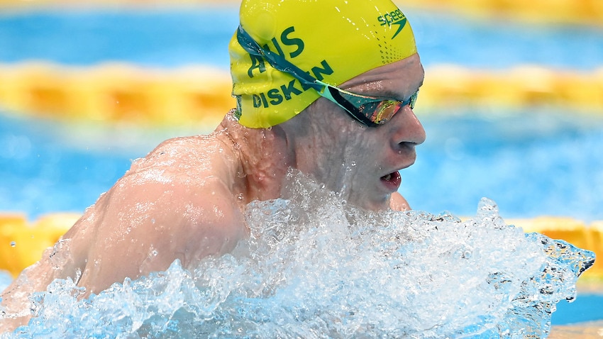 Image for read more article 'Australian swimmer Tim Disken wins silver, three days after mum's death '