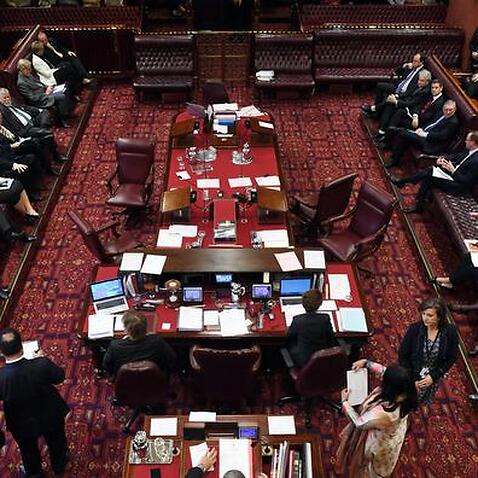 Members of Parliament in the Legislative Council at the NSW Parliament House