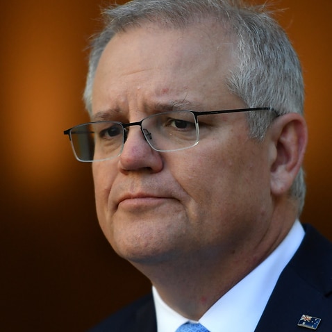 Prime Minister Scott Morrison at a press conference at Parliament House in Canberra, Friday, 11 December 11.
