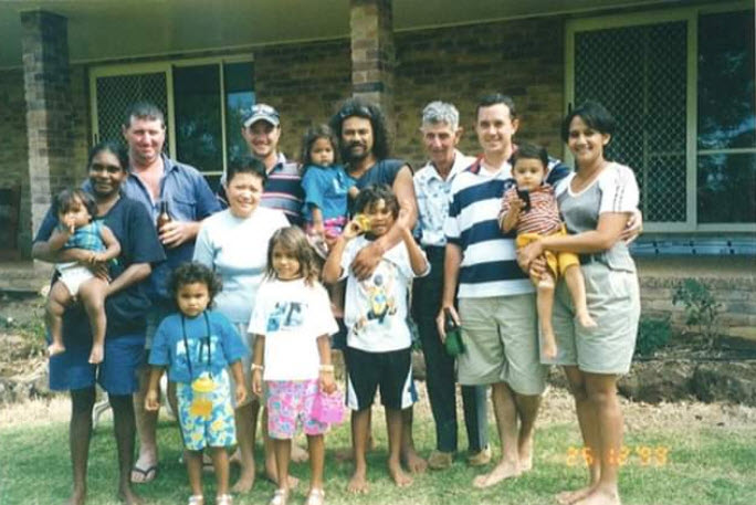 Edward McHugh with his family in 2000.