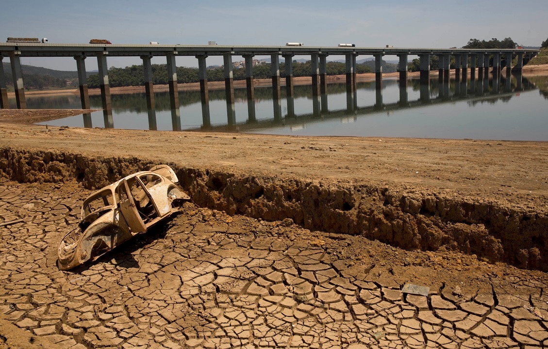 2014: The worst drought to hit Sao Paulo in 84 years led to the Atibainha dam drying up. 