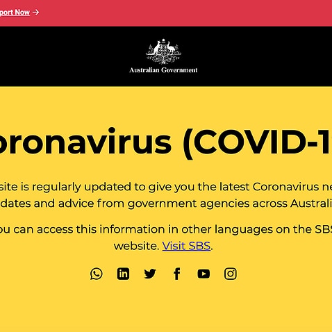 Australia government website corona virus
