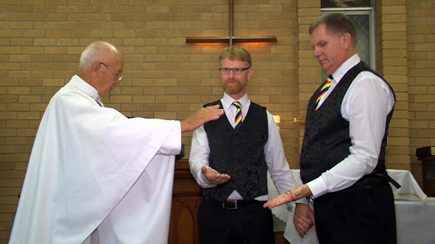Image for read more article 'The same-sex couples saying 'I do' in electorates that voted No'