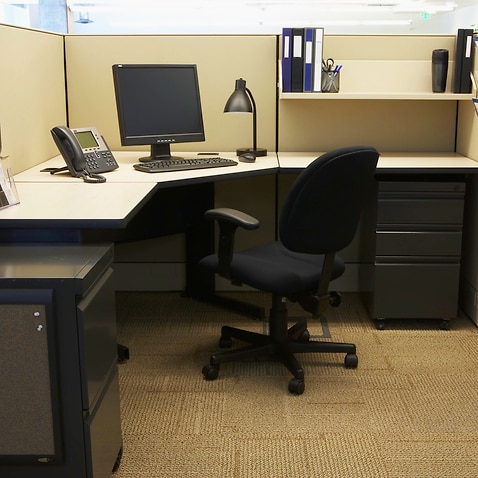 empty office desk