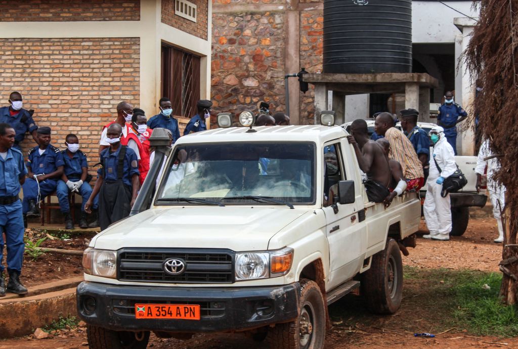 The injured were transferred after a fire broke out in Gitega's central prison on December 7, 2021.