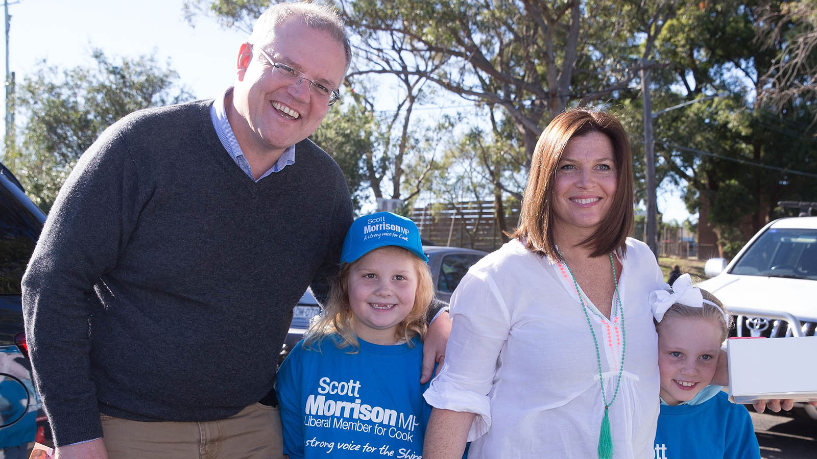 Scott Morrison with his family