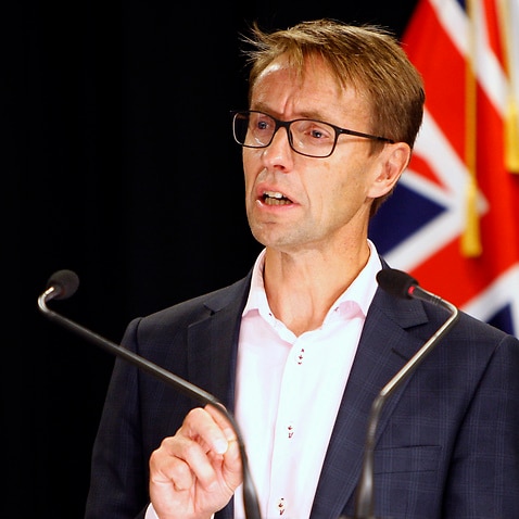 New Zealand Director-General of Health Dr. Ashley Bloomfield talks to media in Wellington