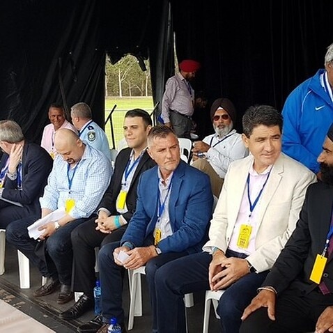 Government officials enjoying the Sikh Games in Sydney