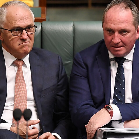 Australian Prime Minister Malcolm Turnbull and Barnaby Joyce.