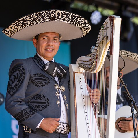 Víctor Valdés is an accomplished mariachi musician.