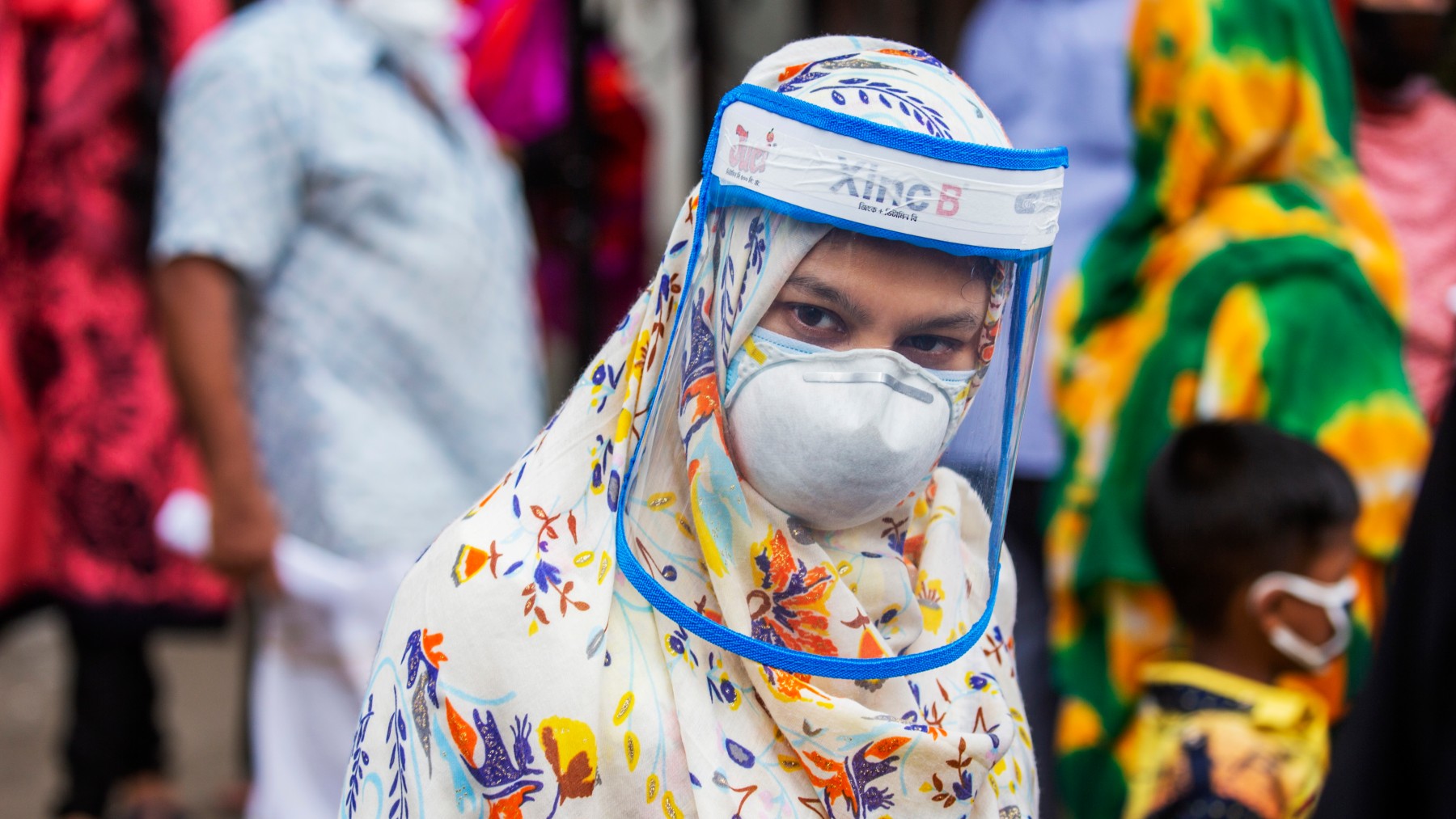 A woman wearing a face mask amid the coronavirus pandemic in Dhaka, Bangladesh (File image)