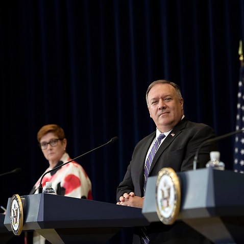 Foreign Minister Marise Payne and US Secretary of State Mike Pompeo following the 30th AUSMIN in Washington DC.